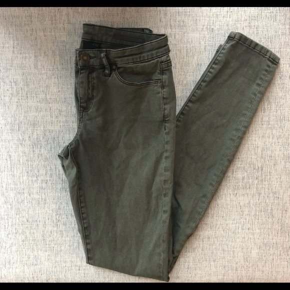 Olive green Club Monaco jeans pants - Picture 2 of 3